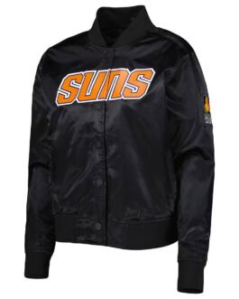 Classics Phoenix Suns Black Satin Jacket
