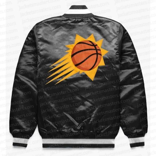 Phoenix Suns Exclusive Black Satin Jacket - Image 2