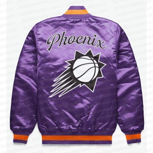 Phoenix Suns Exclusive Purple Satin Jacket - Image 2