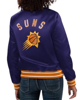 Phoenix Suns Full Count Purple Satin Jacket