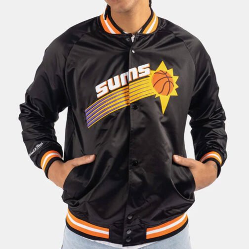 Phoenix Suns Hardwood Classics Satin Jacket - Image 7