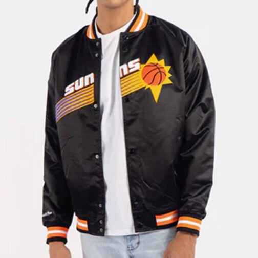 Phoenix Suns Hardwood Classics Satin Jacket - Image 8