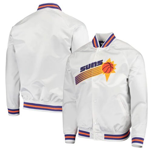 Phoenix Suns Hardwood Classics Satin Jacket - Image 5