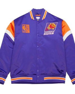 Phoenix Suns Purple Heavyweight Satin Jacket