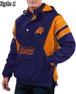 Home Team Phoenix Suns Half-Zip Hoodie Jacket