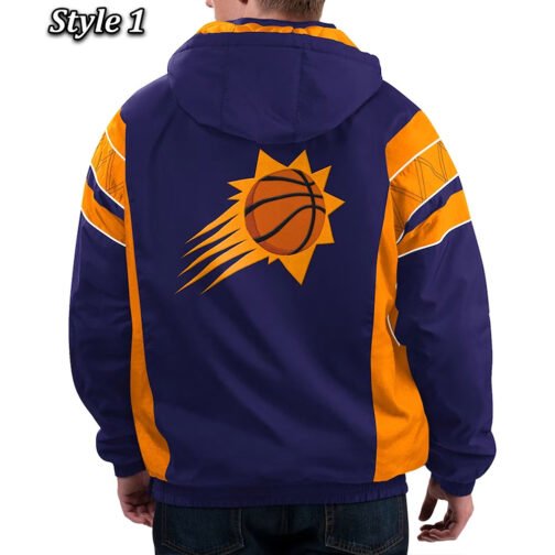Home Team Phoenix Suns Half-Zip Hoodie Jacket - Image 3