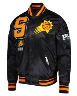 Mash Up Capsule Phoenix Suns Black Satin Jacket
