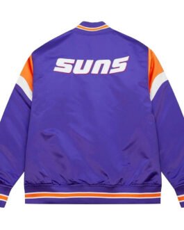 Phoenix Suns Purple Heavyweight Satin Jacket