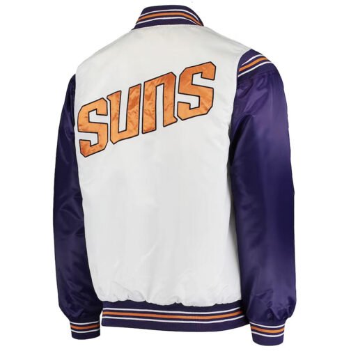 White/Purple Phoenix Suns Renegade Jacket - Image 2