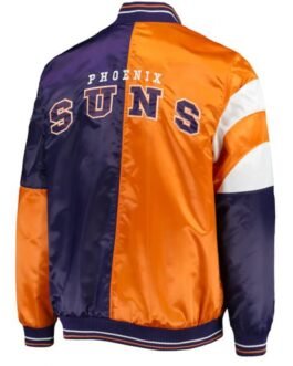Phoenix Suns Orange and Purple Varsity Starter Jacket