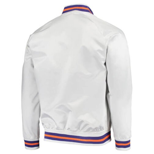 Phoenix Suns Throwback White Jacket - Image 2