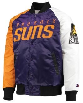 Tricolor Remix Phoenix Suns Purple/Orange/White Jacket