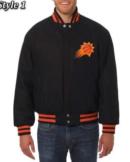 Phoenix Suns Black Wool Jacket