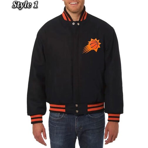 Phoenix Suns Black Wool Jacket
