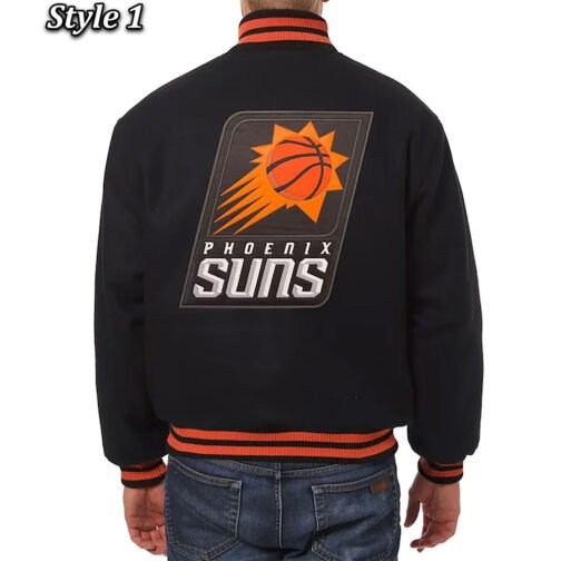 Phoenix Suns Black Wool Jacket - Image 2