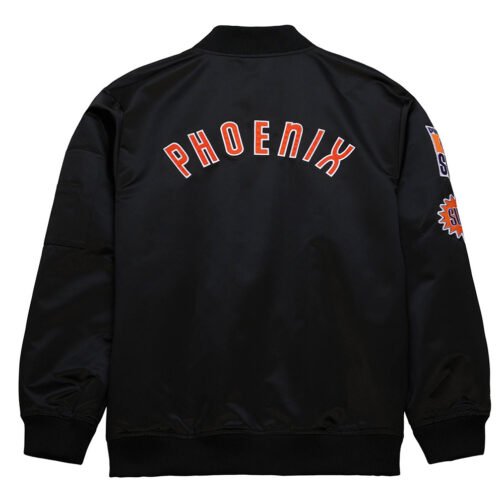 Phoenix Suns Vintage Logo Lightweight Satin Jacket - Image 2