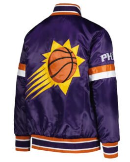 Phoenix Suns Youth Home Game Purple Satin Jacket