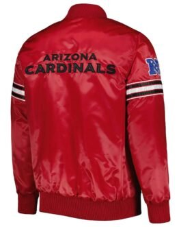 Pick and Roll Arizona Cardinals Red Satin Jacket