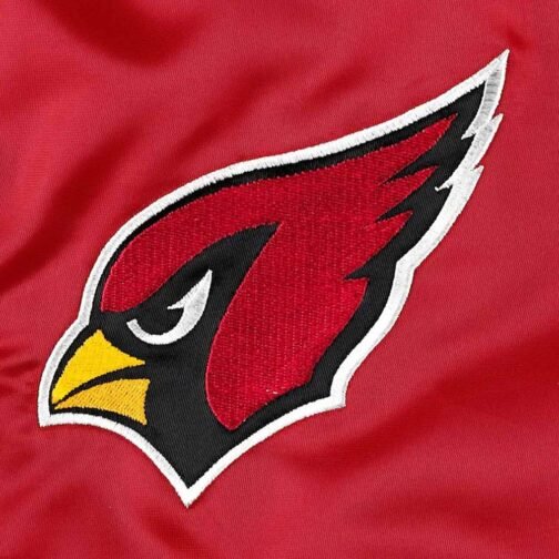 Pick and Roll Arizona Cardinals Red Satin Jacket - Image 4