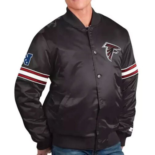 Pick and Roll Atlanta Falcons Satin Jacket - Image 2
