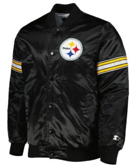 Pittsburgh Steelers Pick and Roll Satin Jacket