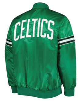 Pick & Roll Boston Celtics Kelly Green Satin Jacket