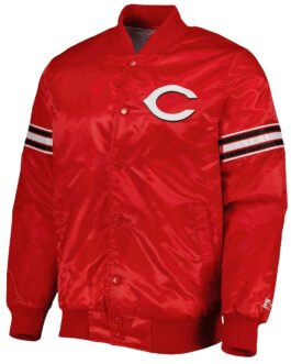 Cincinnati Reds Pick & Roll Red Satin Jacket