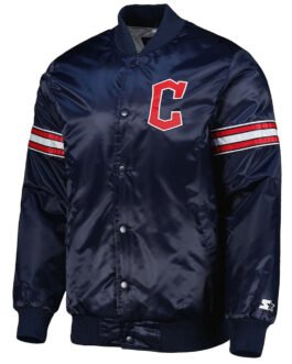 Cleveland Guardians Pick & Roll Navy Blue Jacket