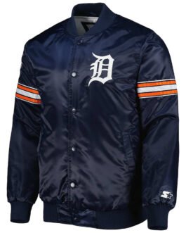 Detroit Tigers Pick & Roll Navy Blue Jacket