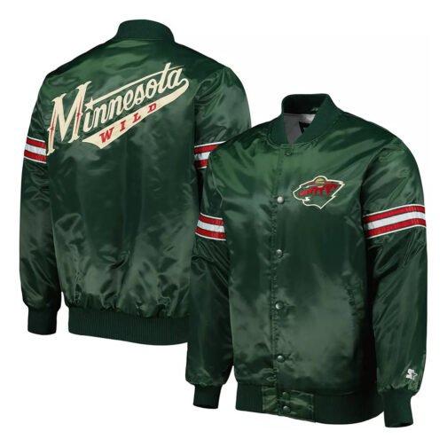 Pick & Roll Minnesota Wild Green Jacket - Image 3