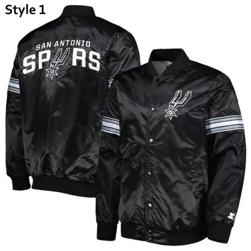 Pick & Roll San Antonio Spurs Black Jacket - Image 5