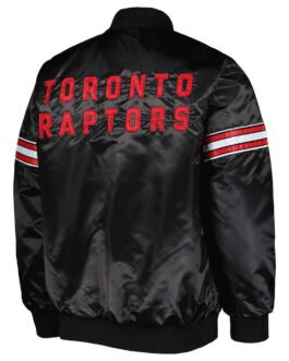 Pick & Roll Toronto Raptors Black Satin Jacket