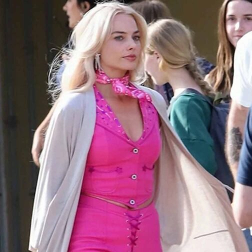 Barbie Margot Robbie Cotton Pink Vest - Image 29