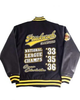 Varsity Pittsburgh Crawfords National League Champs Black Jacket