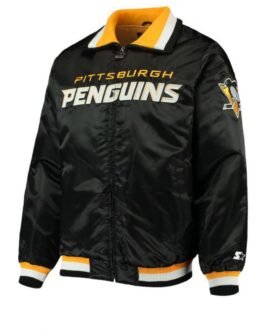 Starter Pittsburgh Penguins Black Bomber Jacket