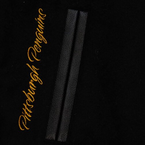 Pittsburgh Penguins Black Out Team Logo Varsity Jacket - Image 3