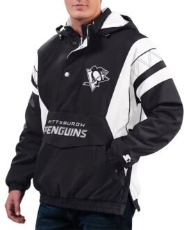 Home Team Pittsburgh Penguins Half-Zip Hoodie Jacket