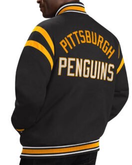 Pittsburgh Penguins Tailback Black Varsity Jacket