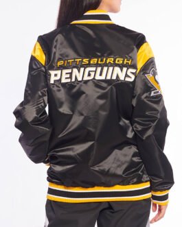 Pittsburgh Penguins Teddy Black Satin Jacket