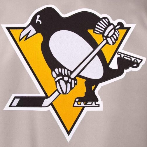 Pittsburgh Penguins Gray and Black Two Hit Jacket - Image 3