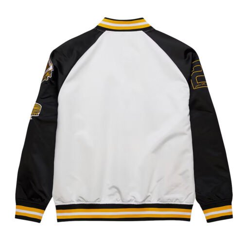 Pittsburgh Pirate Black and White Lightweight Satin Jacket - Image 2