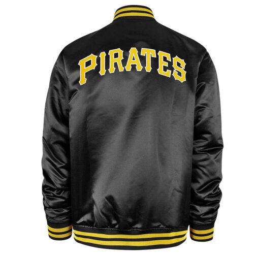 Pittsburgh Pirates 47 Black Bomber Jacket - Image 2