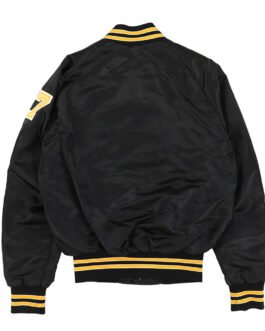 Pittsburgh Pirates 80’s Black Bomber Jacket