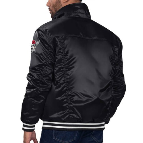Pittsburgh Pirates Black Silver Tab Trucker Jacket - Image 3