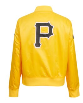Classic Pittsburgh Pirates Yellow Satin Jacket