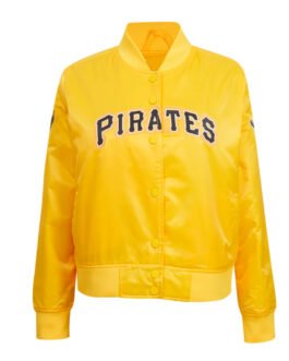 Classic Pittsburgh Pirates Yellow Satin Jacket