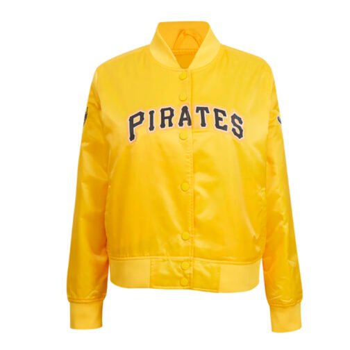 Classic Pittsburgh Pirates Yellow Satin Jacket
