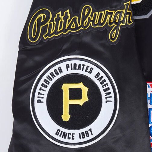 Pittsburgh Pirates Mashup Classic Rib Satin Jacket - Image 6