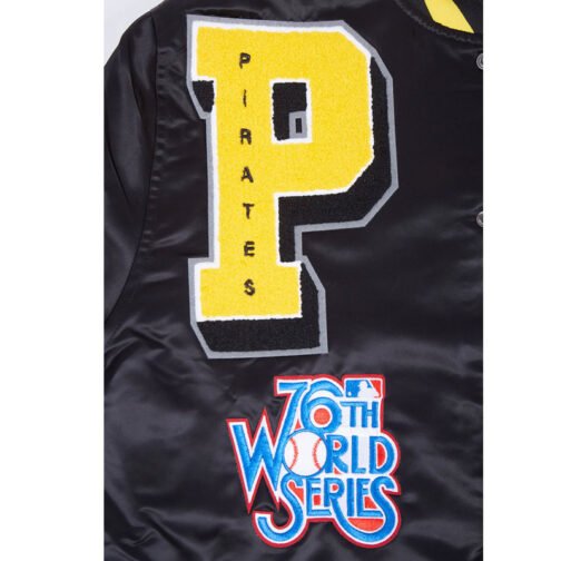 Pittsburgh Pirates Mashup Classic Rib Satin Jacket - Image 7
