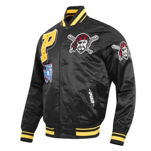 Pittsburgh Pirates Mashup Classic Rib Satin Jacket - Image 3